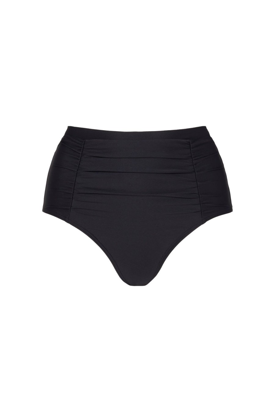 Monte & Lou Classic High Waist Pant Black | Bikini Tops