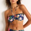 Monte & Lou Up To A Dd/E Coral Edge Bandeau Gina | Bikini Tops