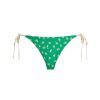 Monte & Lou Pineapples Reversible Tide Side Pant Lime/Linen | Bikini Bottoms