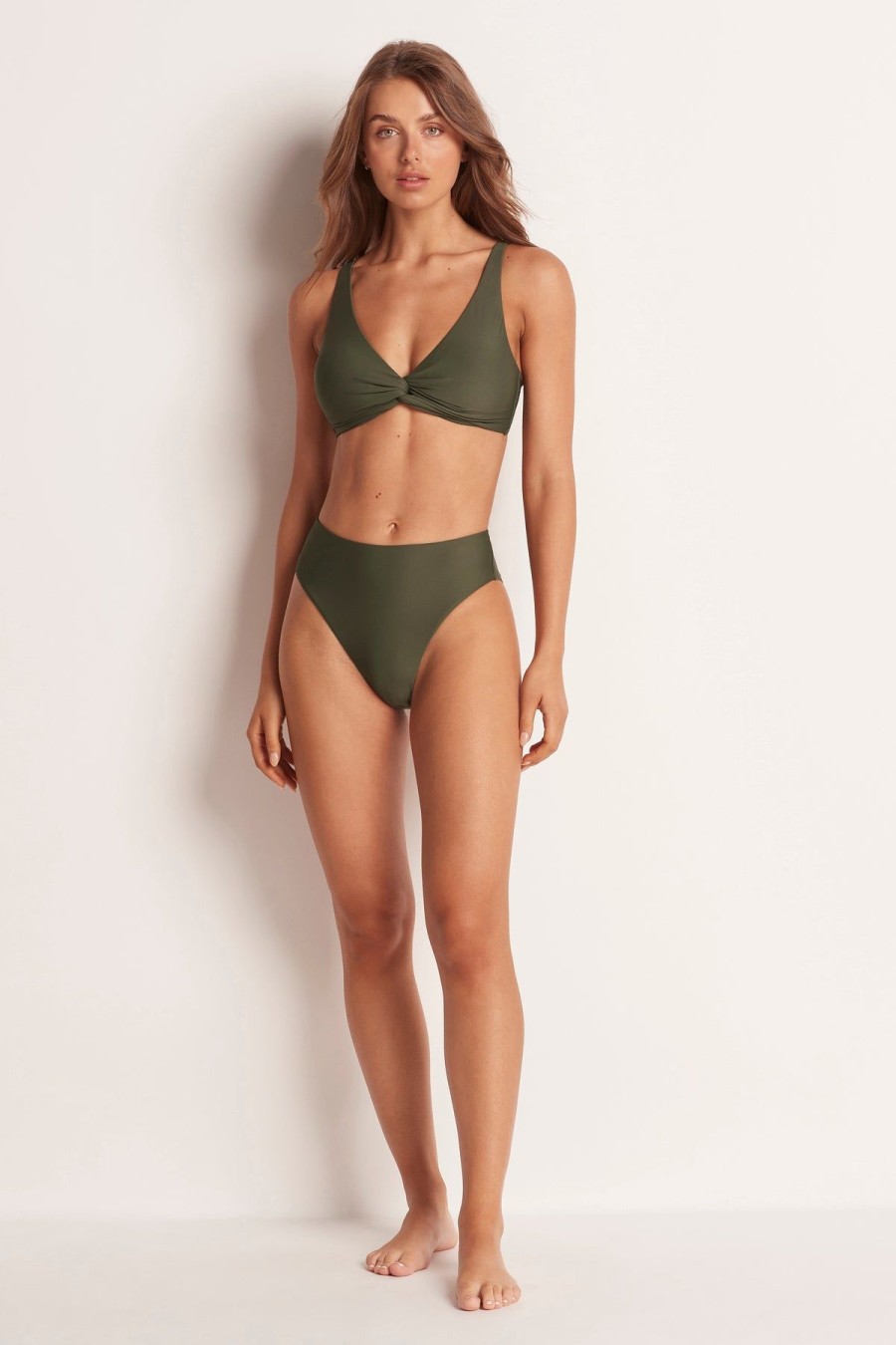 Monte & Lou Ml Separates Multi Fit Twist Crop | Bikini Tops