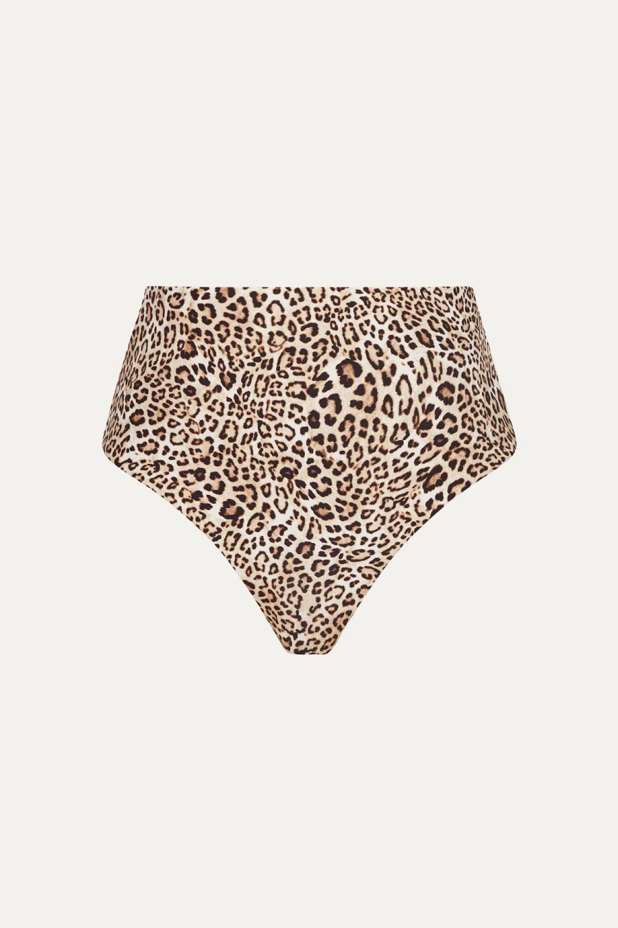 Monte & Lou Wisdom Leopard Reversible Byron Bikini Pant Leopard/Black | Bikini Tops