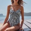 Monte & Lou Gathered Front One Piece Karli | Bikini Tops