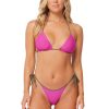 Monte & Lou Reversible Tie Side Bikini Pant Khaki Berry | Bikini Bottoms