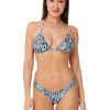 Monte & Lou Python Reversible Slide Tri Python - Nightfall | Bikini Tops