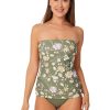 Monte & Lou Sorrento Bandeau Singlet Olive | Bikini Tops