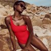 Monte & Lou Asymmetrical One Piece | Bikini Tops