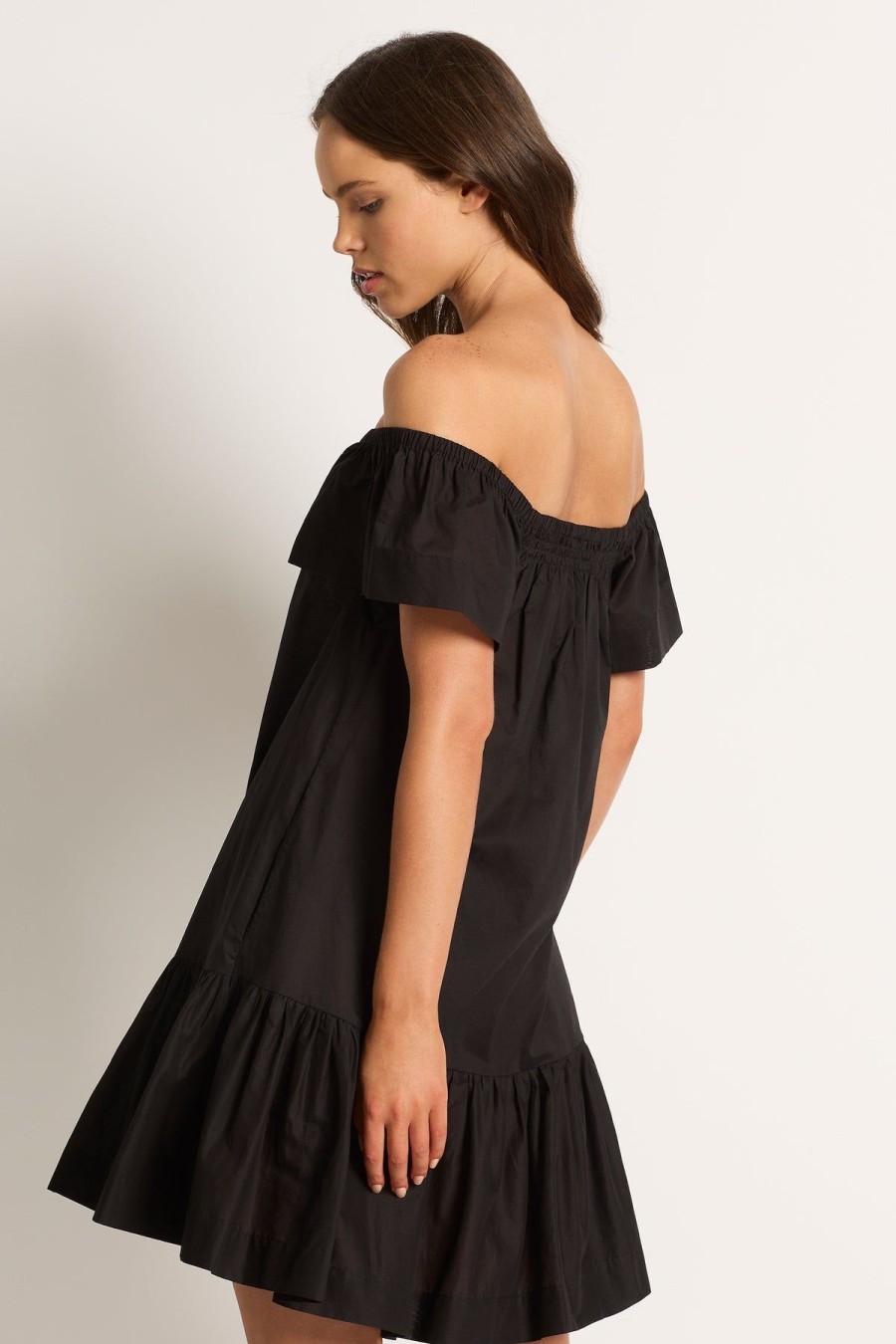 Monte & Lou Ml Separates Olivia Mini Dress Black | Clothing