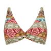 Monte & Lou Multi Fit Twist Crop Dharma | Bikini Tops