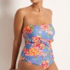 Monte & Lou Delight Spliced Frill Bandeau One Piece | One Pieces