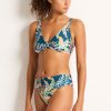 Monte & Lou Mid Rise Ruched Pant Huahine | Bikini Tops