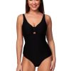 Monte & Lou Horizon Texture Tab Front Maillot | One Pieces